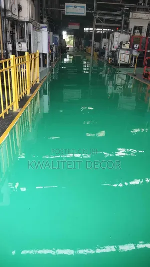 Notched Industrial Epoxy Flooring Floor