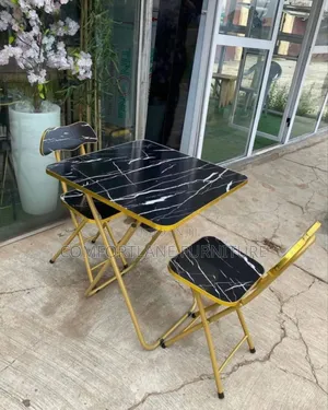Foldable Reading Table With Two Chairs