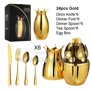 Eggshell Crown Gift Tableware Cutlery Set