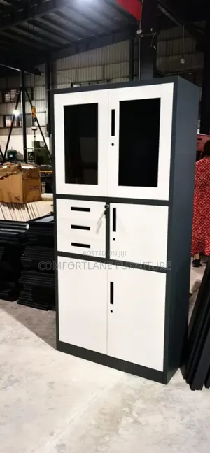 Office File Cabinet/Book Shelf With Drawers and Safe