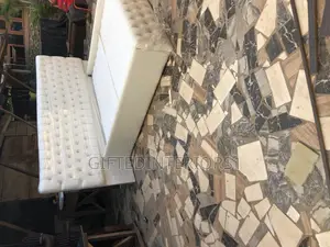 6 by 6 Leather Tufted Bedframe