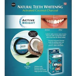 Active Bright Charcoal Teeth Whitening Powder