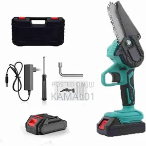 Electric Mini Cordless Chainsaw Battery-Powered Wood Cutter