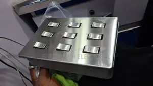 9 Gang Grid Switch Silver