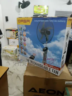 Noiseless Qasa Rechargeable Standing Fan 18inches