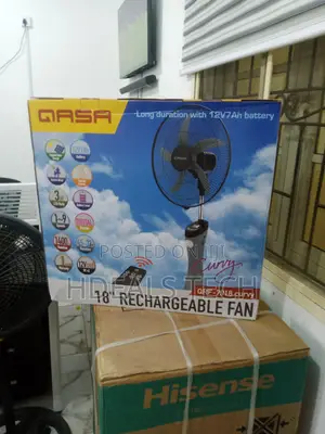 High -Pick 18 Inchs Rechargeable Stand Fan (QASA BRAND)