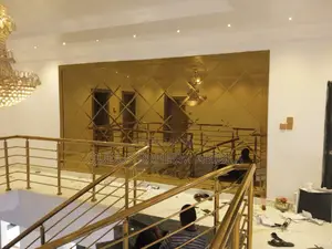Golden Mirror Design Chage Par Square Meters
