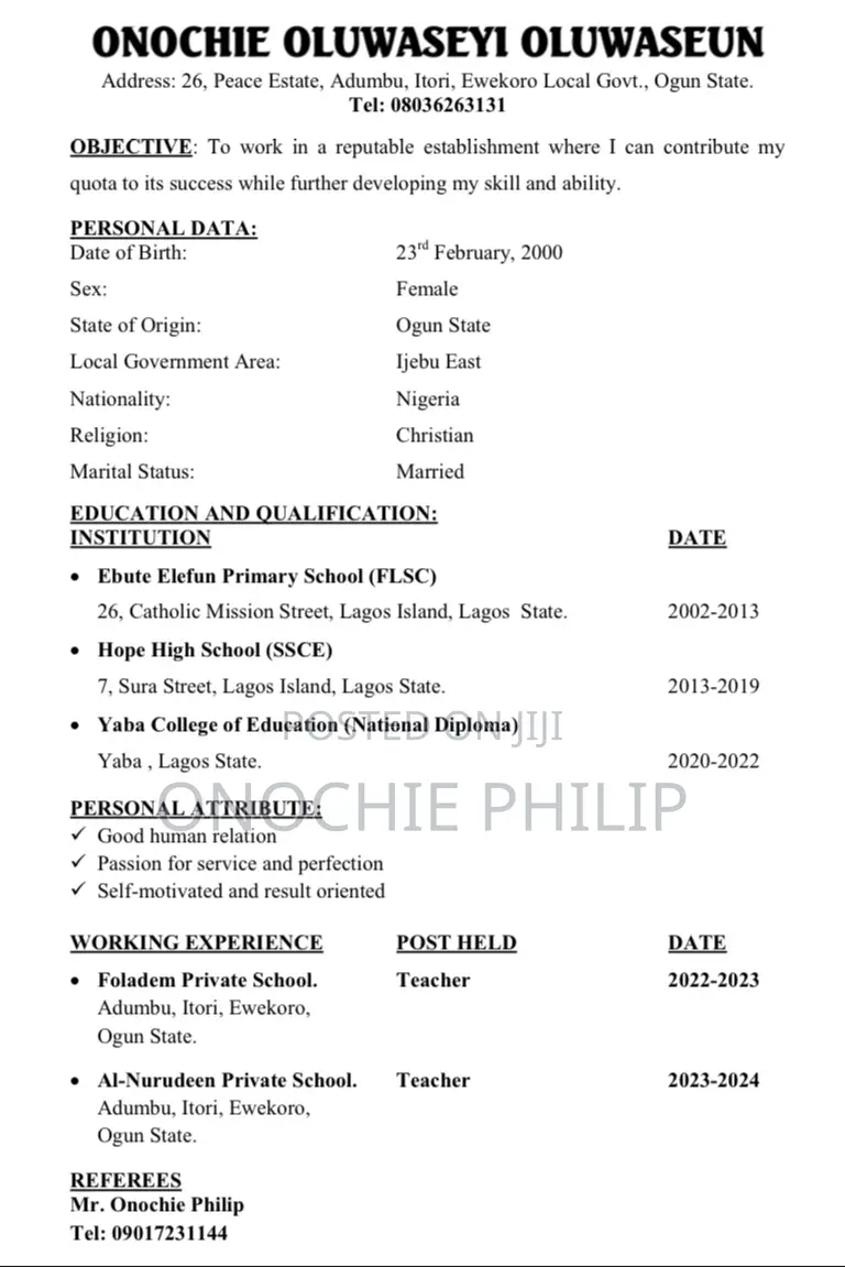 Teaching Job