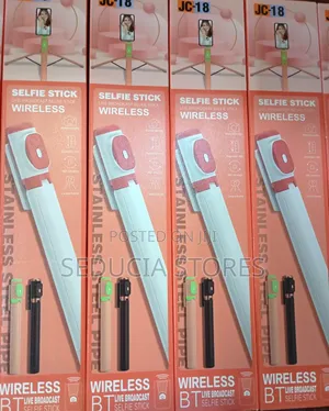 Jc-18 Selfie Stick - Live Broadcast Wireless Selfie Stick