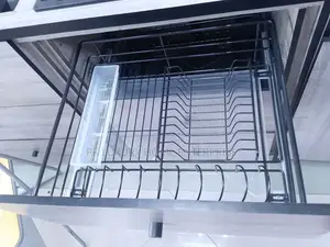 60cm Grey Drawer Plate Rack, Also Available in Black