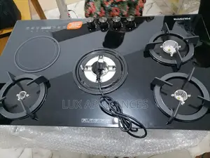 Effective 4 Gas Burner + 1 Electric Inverter Inbuilt Cooker