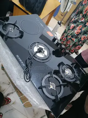 Fast Cook Polystar 4 Gas Burner + 1 Electric Inverter Cooker