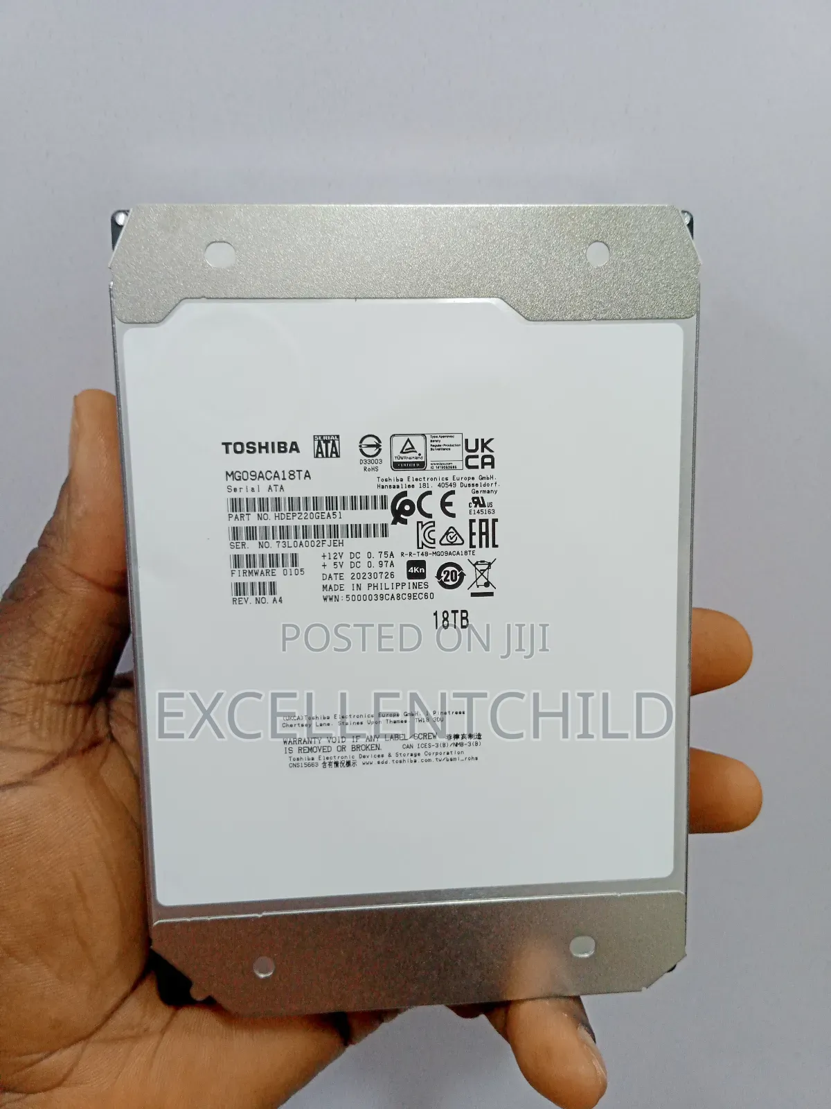 Toshiba 18tb Surveillance HDD