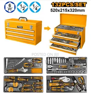 132 Piece Tool Chest Set 2 Drawer