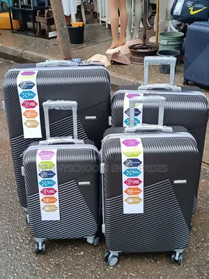 Set of 4 in 1 Strong Rubber Plastic Travelling Luggage Boxes