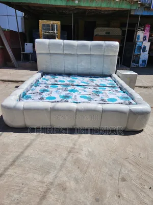 Padded Ash Bed Stand With One Bed Side