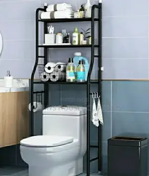 Black Bathroom Toilet Rack