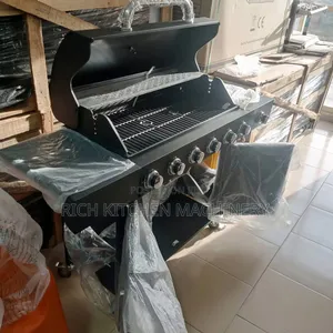 6 Burner Gas Barbecue Grill With Cabinet