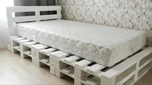 Studio Bedframe Diy With Wooden Pallets
