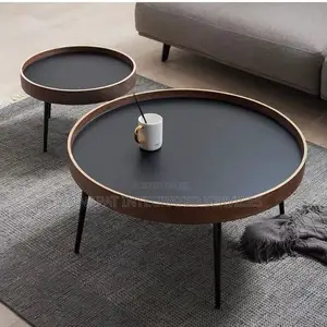 2 in 1 Metal Center Table With Side Stool
