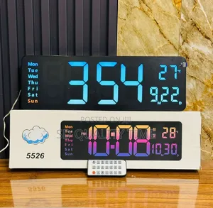Led Digital Wall Clock Timer With Remote Control