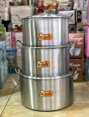 3 Set of Big Piccaso Aluminium Pots