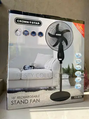 18 Inches Rechargeable Standing Fan Crownstar