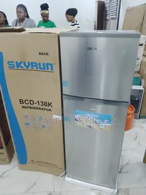 Smart Choice-skyrun 138L Double Door Refrigerator