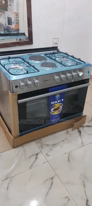 Maxi 60X90 (4+2) Burner Gas Cooker INOX- Autoignition