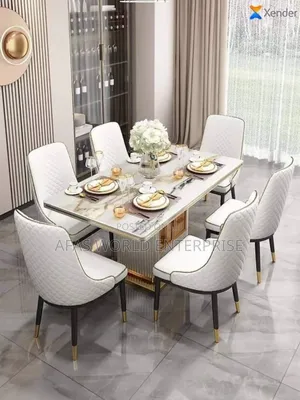 Marble Dining Table With Six Chairs