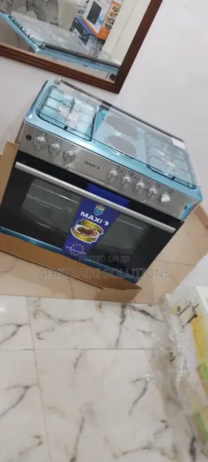 Maxi 60X90 4gas Burner+Electric Plates Cooker-Tray Wire Grid