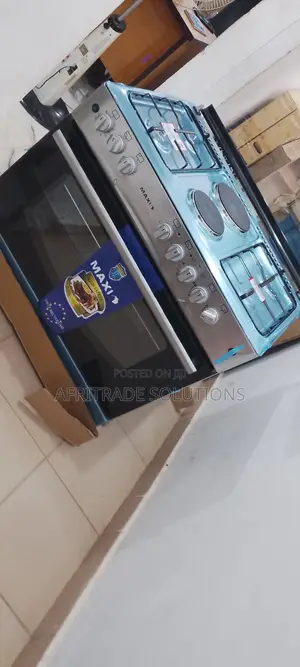 Maxi Four Burners Two Hot Plates Gas Cooker