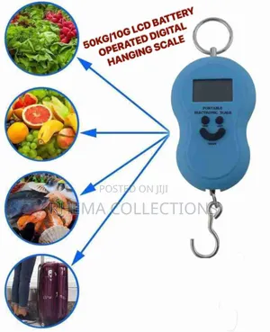 50kg/10g LCD Battery Operated Digital Hanging Scale