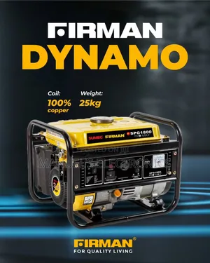 Firman Petrol Generator Model Spg1800 1.5kva 100% Copper Coi