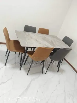 Marble Dining Table With Six Chairs