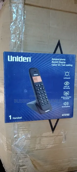 Uniden AT3102 Display Trimline Caller ID Cordlesstable Phone