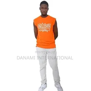 Danami Fearless Sleeveless Tank Top T-Shirt- Orange