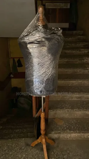 Male Body Form With Wooden Head and Wooden Tripod Stand