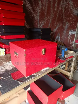 Wooden Leather Hamper Box Maker in Lagos