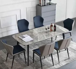 Marble Dining Table With Six Chairs