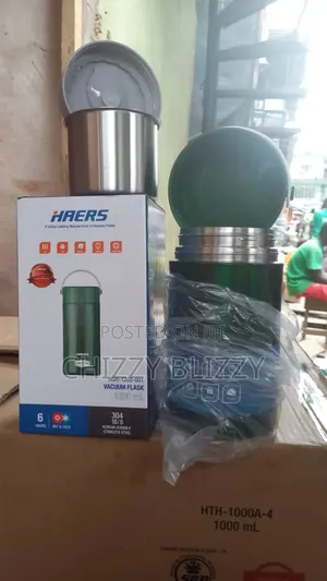 Haers 1200ml- Metal Insulated- 48 Hrs Hotcold Vacuum Flask