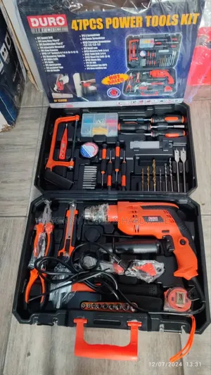 Tools Box Kit Set With Electric Drill Machine