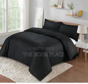 Black Stripe Cotton Bedding