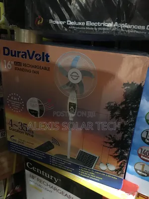 16inches Duravolts Solar Rechargeable Fan