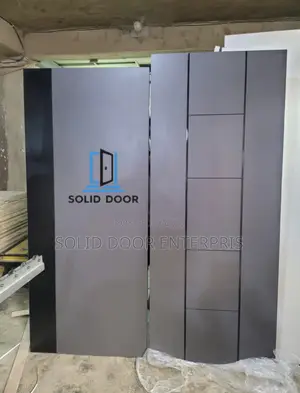 A Dark Grey HDF Door