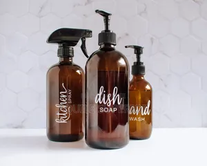White Text on Transparent Sticker Branding
