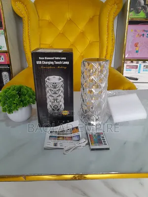 Rechargeable Rose Diamond Table Touch Lamp