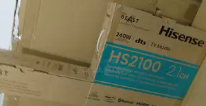 The Hisense Hs2100 240W Soundbar Brand New -Bluetooth