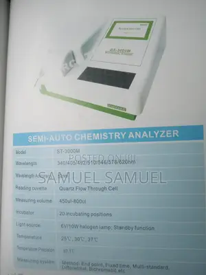 Semi Automatic Chemistry Analyzer (ST-3000M)