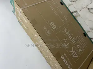 Color Black Hisense 58" Inches Smart TV